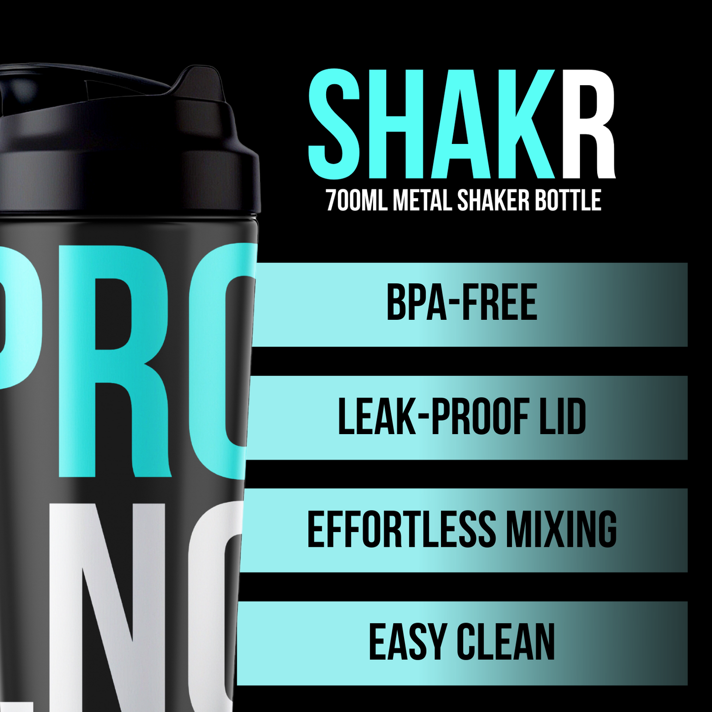 SHAKR | Metal Shaker Bottle